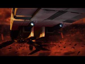 Mass Effect 2 : Mit den richtigen Schiffupgrades ist der Anflug auf die Basis kein Problem.