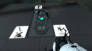 Portal 2 : Sprungplattformen schleudern Sie quer durch die Luft.