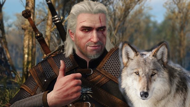 Geralt and wolves can join together in The Witcher 3 via mod and fight together.